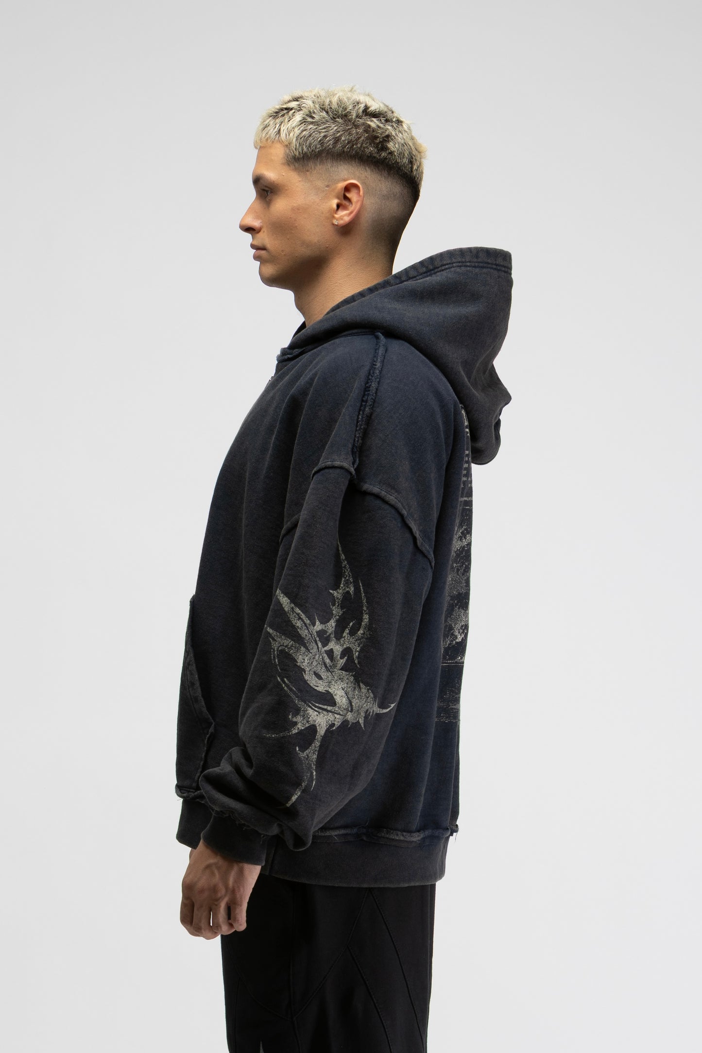 Transcend zip up hoodie blue