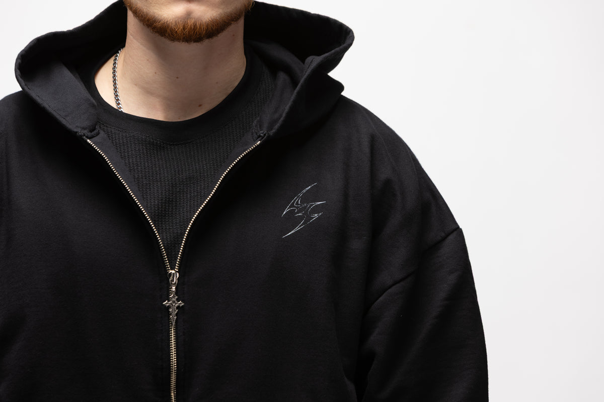 Cross hoodie black