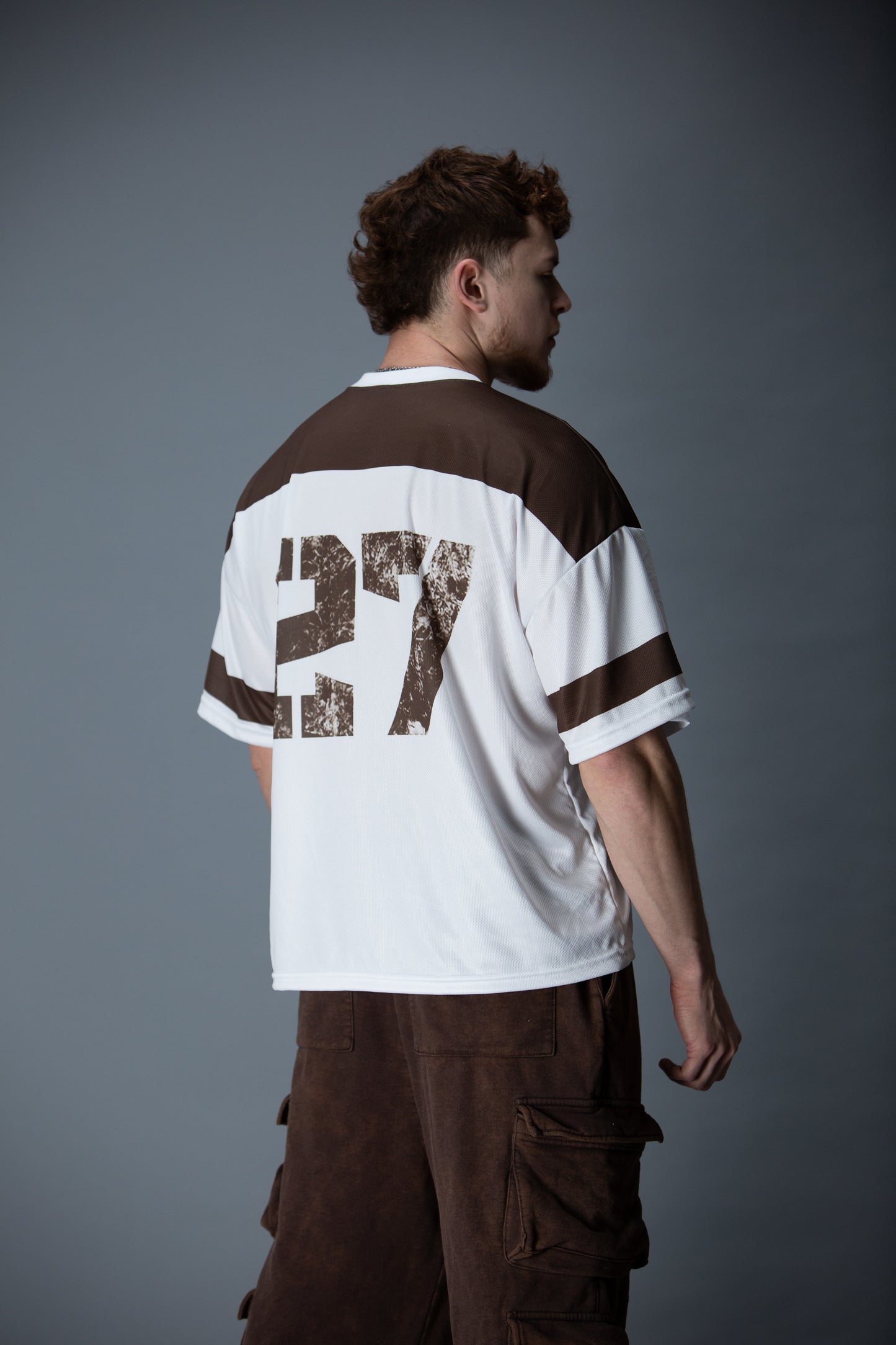 Legion mesh jersey brown