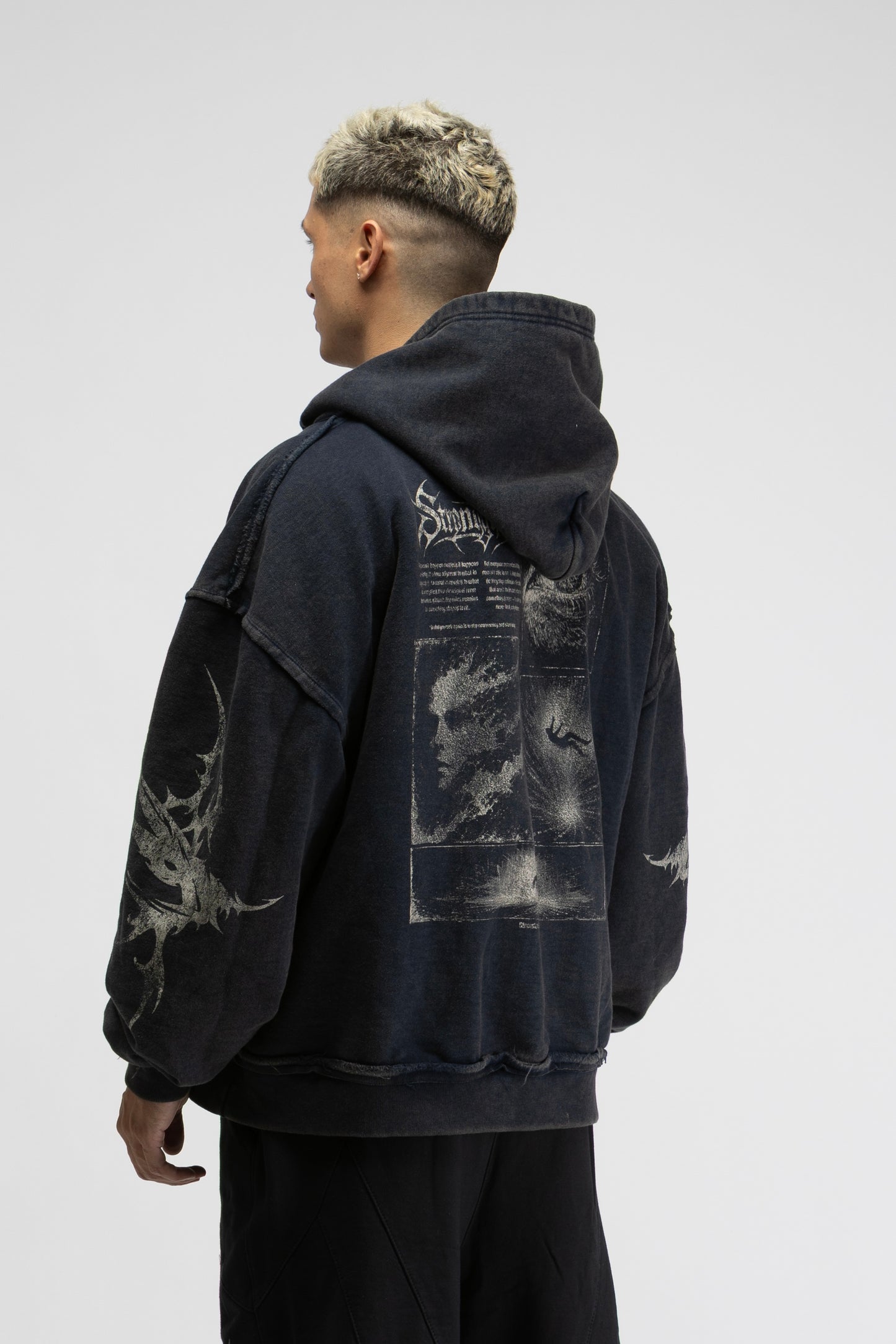 Transcend zip up hoodie blue