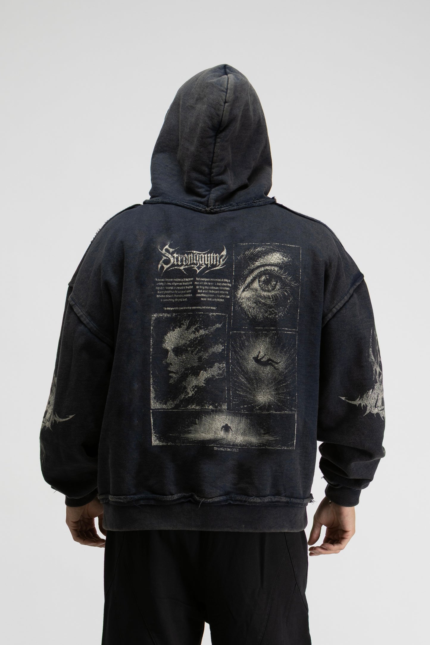 Transcend zip up hoodie blue