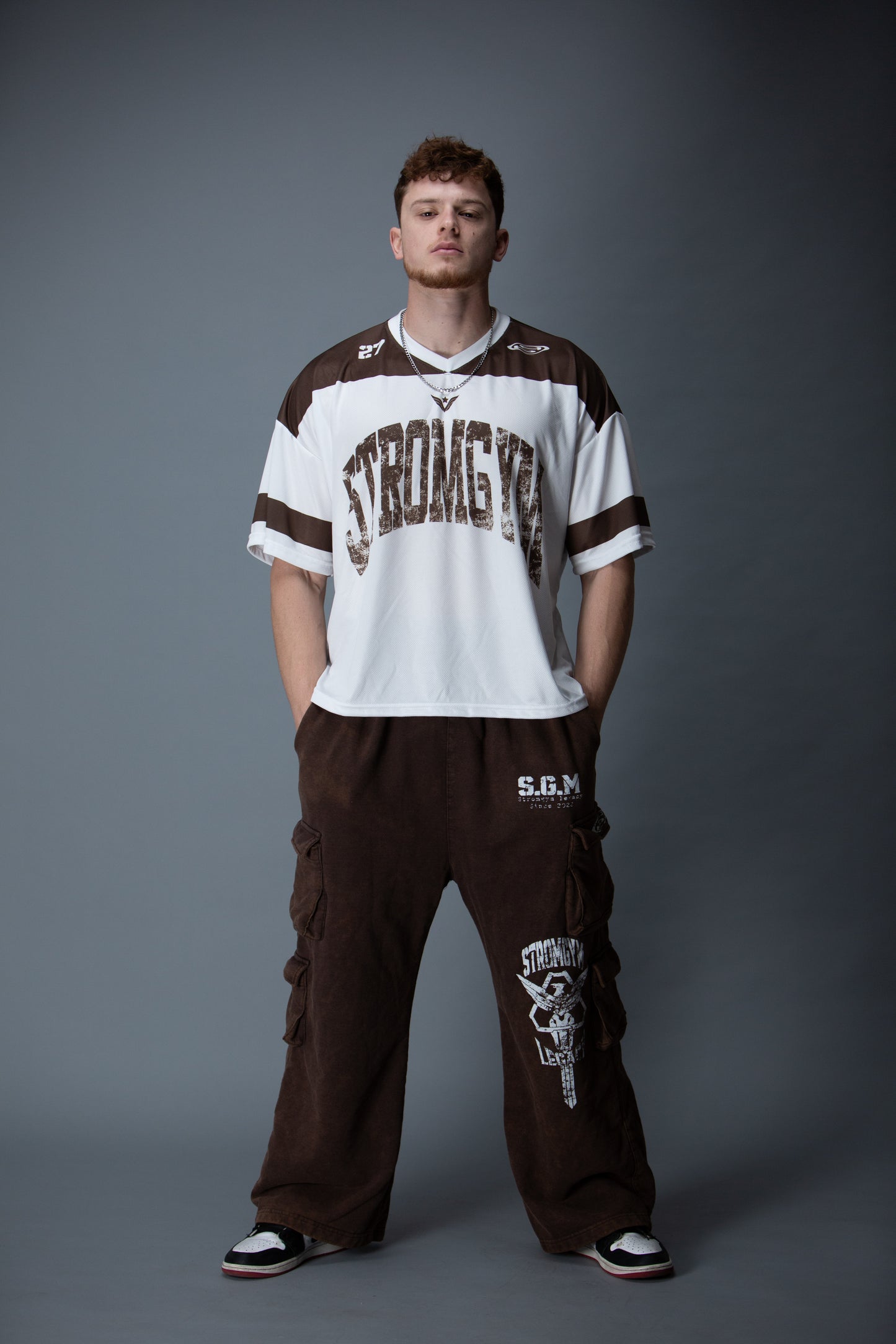 Legion mesh jersey brown